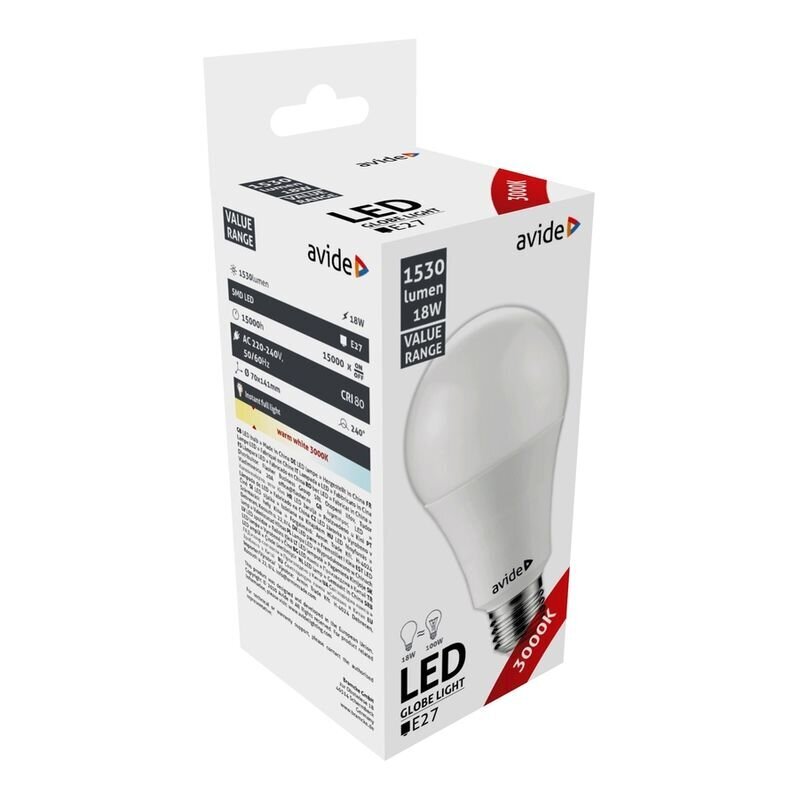 LED lamp Avide 18W E27 3000K цена и информация | Lambipirnid, lambid | kaup24.ee