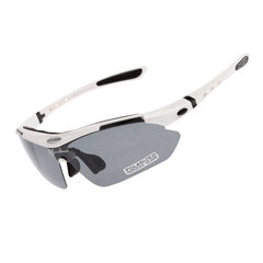 Фотохромные велосипедные очки Rockbros 10142, белые цена и информация | Спортивные очки | kaup24.ee