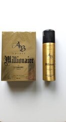 Komplektid meestele AB Spirit Millionaire tualettvesi 100ml + deodorant 200ml EDT+DEO hind ja info | Lomani Kosmeetika, parfüümid | kaup24.ee