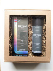 Komplekt meestele Lomani tualettvesi 100ml + deodorant 200ml EDT+DEO hind ja info | Meeste parfüümid | kaup24.ee