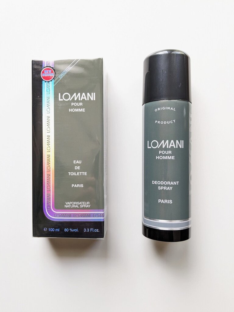 Komplekt meestele Lomani tualettvesi 100ml + deodorant 200ml EDT+DEO цена и информация | Meeste parfüümid | kaup24.ee