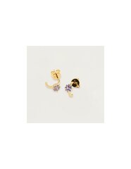 Очаровательные круглые серьги с цирконами Pdpaola Lavender LIS AR01-232 цена и информация | Серьги | kaup24.ee
