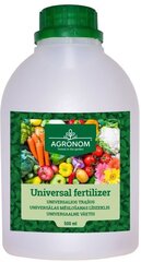 Agronom универсальное удобрение 500 мл цена и информация | Жидкие удобрения | kaup24.ee