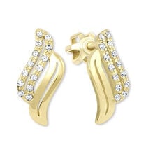 Kuldsed kõrvarõngad kristallidega naistele Brilio 745 239 001 00586 0000000 sBR0397 цена и информация | Серьги | kaup24.ee