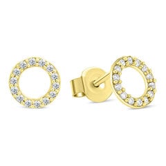 Brilio Сверкающие серьги из желтого золота кольца EA102YAU sBR2027 цена и информация | Серьги | kaup24.ee