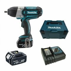 Аккумуляторный ударный гайковерт Makita DTW450RTJ 1/2", 18V цена и информация | Шуруповерты, дрели | kaup24.ee