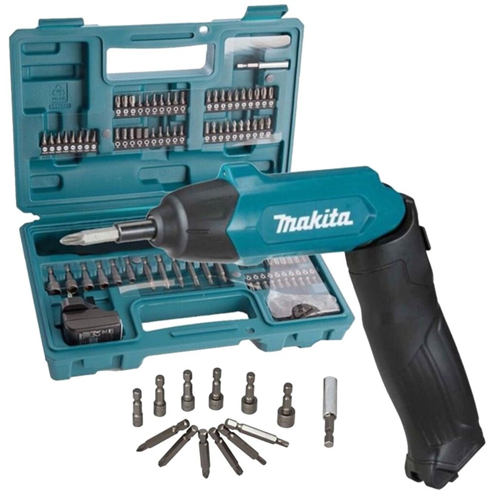 Makita akutrelli ja otsikute komplekt DF001DW 3,6 V, 81 osa hind ja info | Akutrellid, kruvikeerajad | kaup24.ee