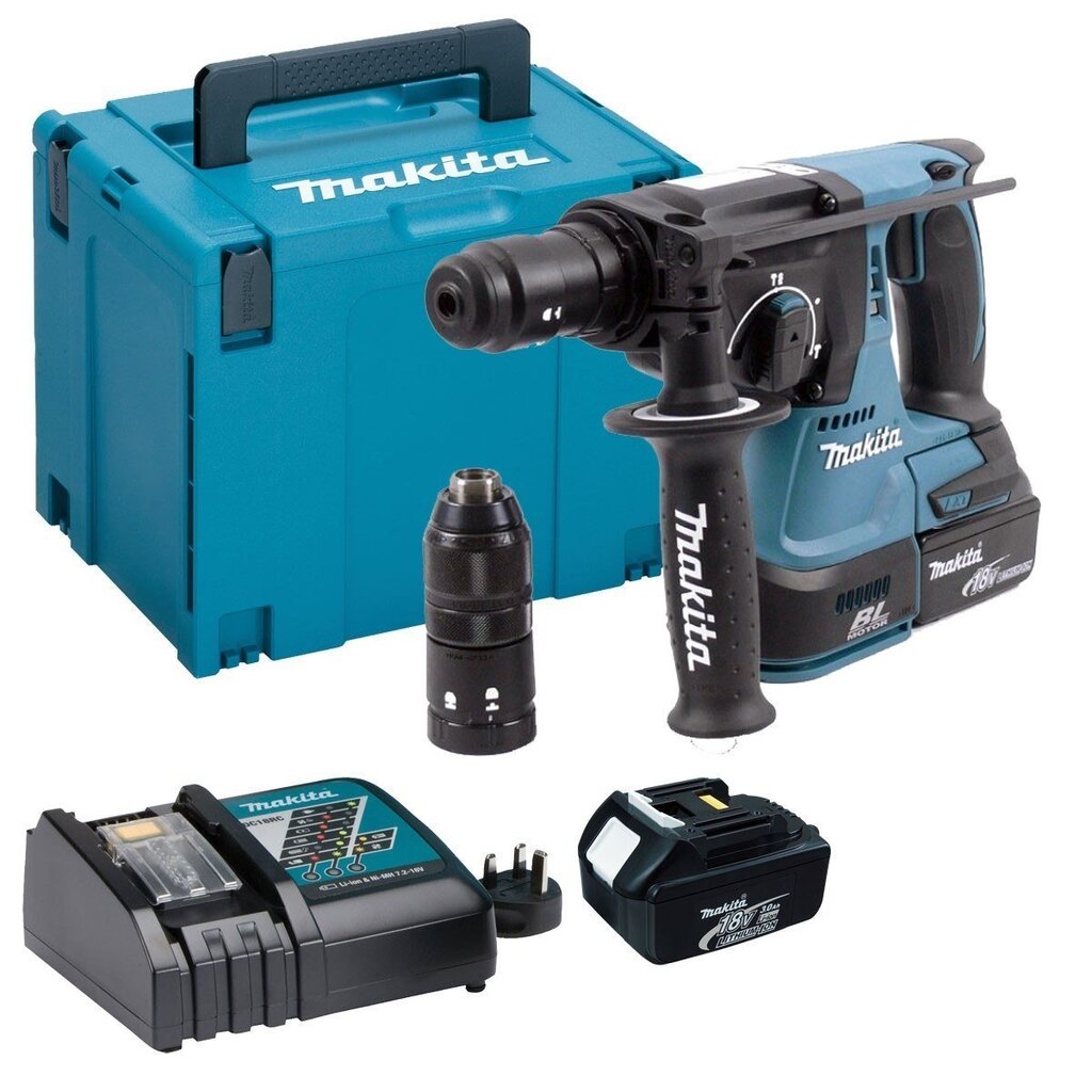 Akuga perforaator Makita DHR243RTJ; 18 V цена и информация | Akutrellid, kruvikeerajad | kaup24.ee