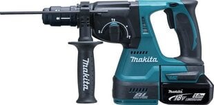 Akuga perforaator Makita DHR243RTJ; 18 V hind ja info | Akutrellid, kruvikeerajad | kaup24.ee