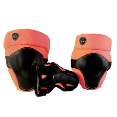 Kaitsmete komplekt Nutcase 3-PK Multi-Sport Pad Set-Coral-3/5 hind ja info | Põlvekaitsmed | kaup24.ee