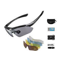 Велосипедные очки Rockbros 10003, черные цена и информация | Спортивные очки | kaup24.ee
