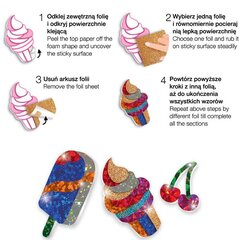 Набор для изготовления наклеек Мороженое цена и информация | Аппликации, декорации, наклейки | kaup24.ee