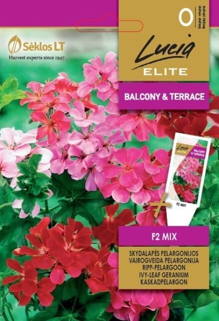 Luuderohulehine Pelargoon F2 Mix цена и информация | Lilleseemned | kaup24.ee