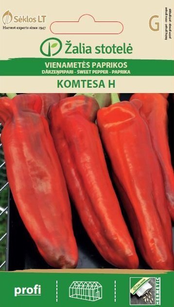 Üheaastane paprika Komtesa H hind ja info | Köögivilja-, marjaseemned | kaup24.ee
