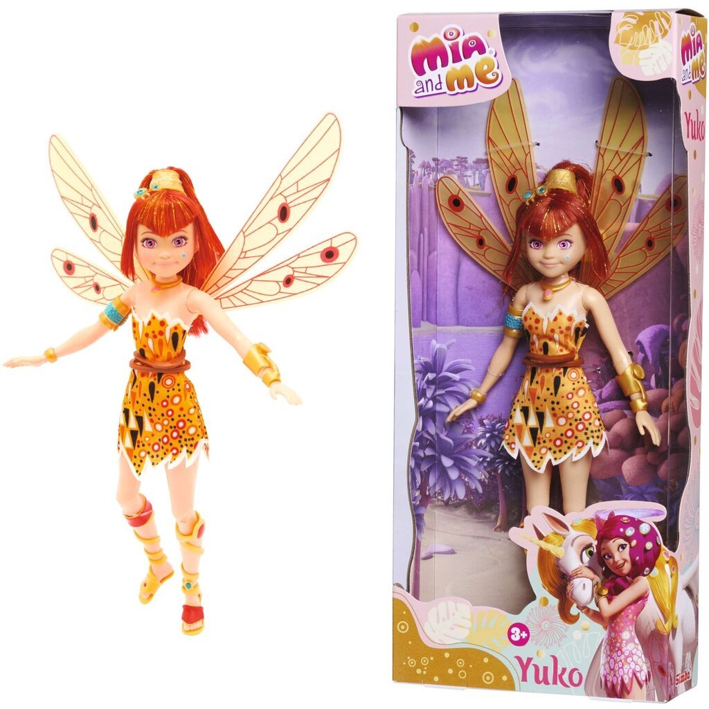 Nuku haldjas oranž Yuko Mia ja mina 23 cm hind ja info | Tüdrukute mänguasjad | kaup24.ee