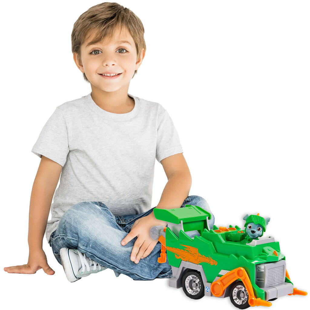 Sõiduki veoauto + figuur Rocky Rescue Knights Paw Patrol hind ja info | Poiste mänguasjad | kaup24.ee