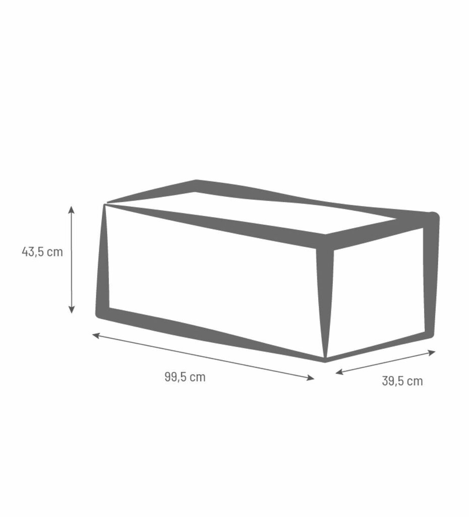 Rõdu lillekast EDA Graphit Up, 99,5 x 39 x 43 cm, must hind ja info | Dekoratiivsed lillepotid | kaup24.ee