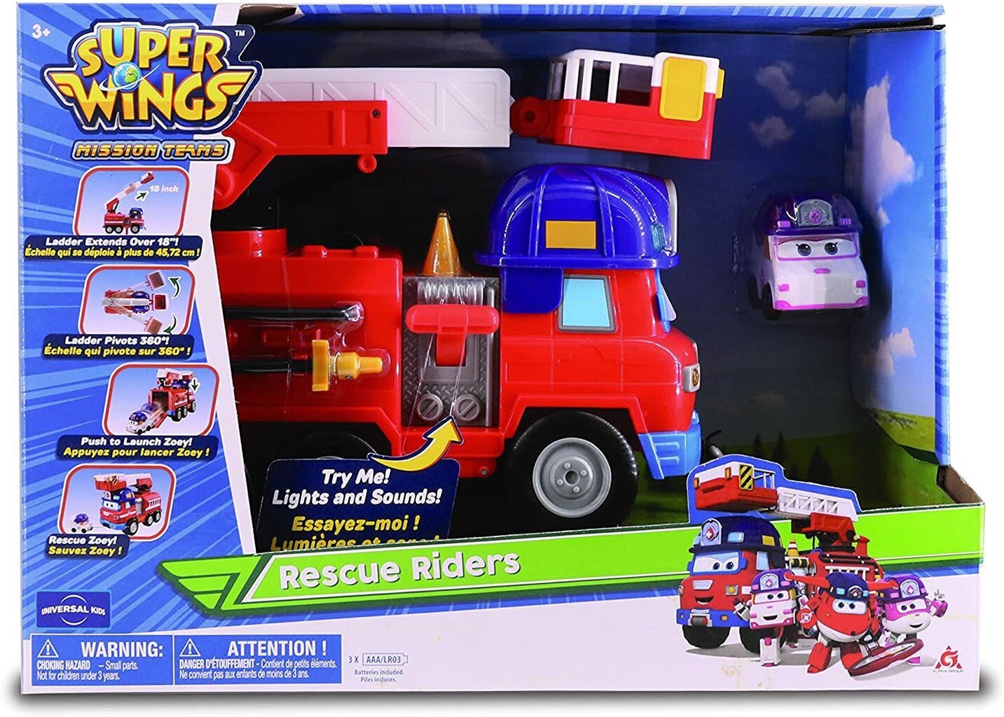 Straż Pożarna Alpha Super Wings Rescue Riders + Zoey цена и информация | Poiste mänguasjad | kaup24.ee