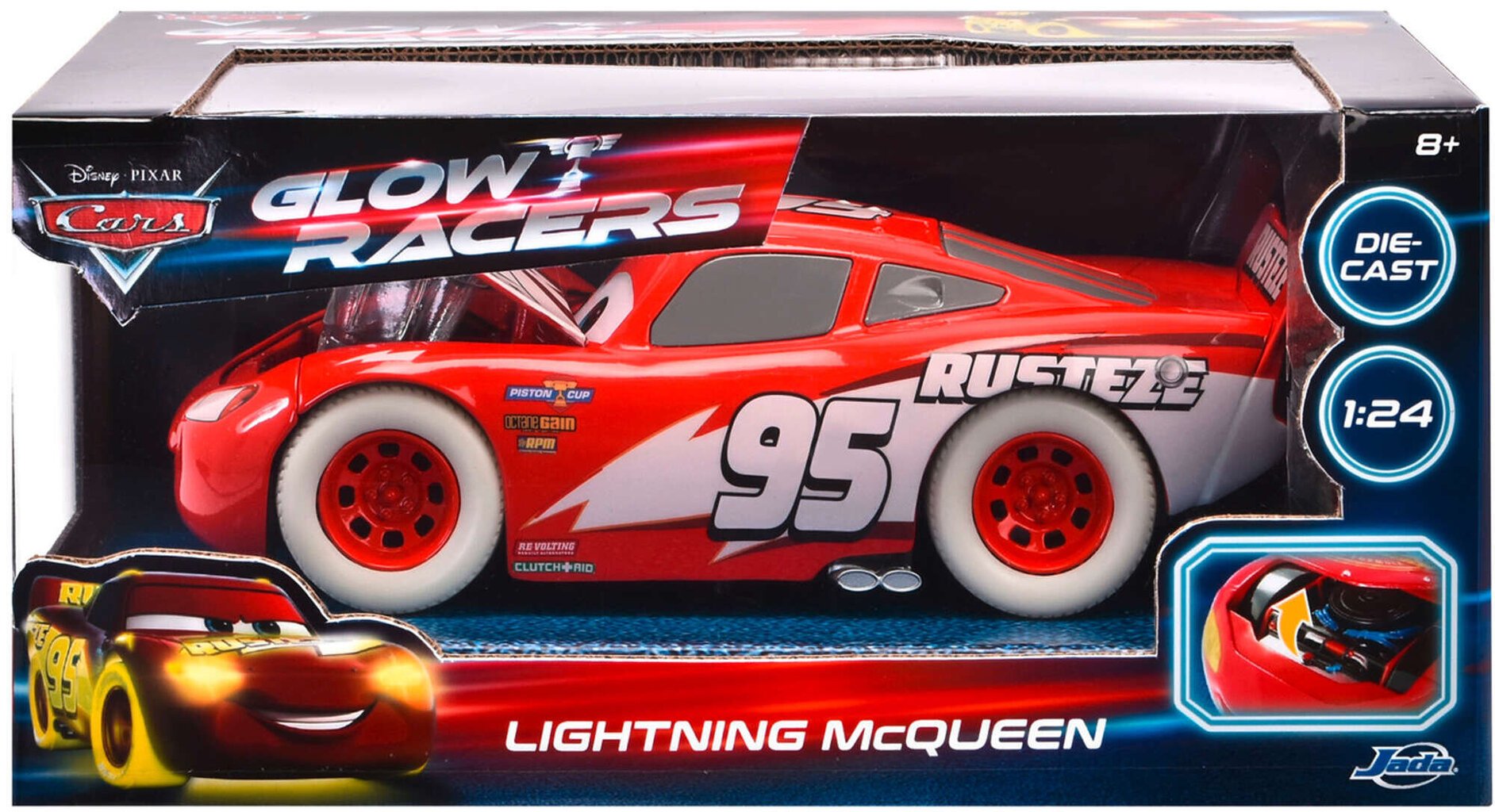 Jada Lightning McQueen pimedas helendav auto цена и информация | Poiste mänguasjad | kaup24.ee