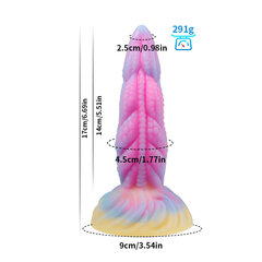 Dildo Luminous Monster Dark Red Brand hind ja info | Dildod | kaup24.ee