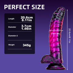 Dildo Purple Monster Dark Red Brand hind ja info | Dildod | kaup24.ee