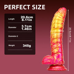 Dildo Orange Monster Dark Red Brand hind ja info | Dildod | kaup24.ee