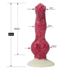 Dildo Ejacuation Monster Dark Red Brand hind ja info | Dildod | kaup24.ee