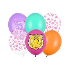 PartyDeco õhupall, 6 tk, 30 cm, värvilised, You Rock цена и информация | Шарики | kaup24.ee