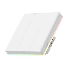 3-кнопочныйовый умный WiFi + eWeLink-Remote (Bluetooth) настенный сенсорный выключатель Sonoff TX Ultimate T5 EU 3C цена и информация | Выключатели, розетки | kaup24.ee