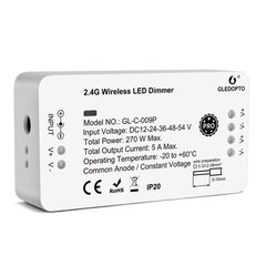 LED-kontroller Zigbee Pro Dimmer (Zigbee+RF) 12V / 24V / 36V / 48V / 54V DC цена и информация | Светодиодные ленты | kaup24.ee