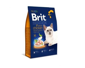 Brit Dry Premium By Nature Indoor koos kanaga, 8 kg hind ja info | Kuivtoit kassidele | kaup24.ee