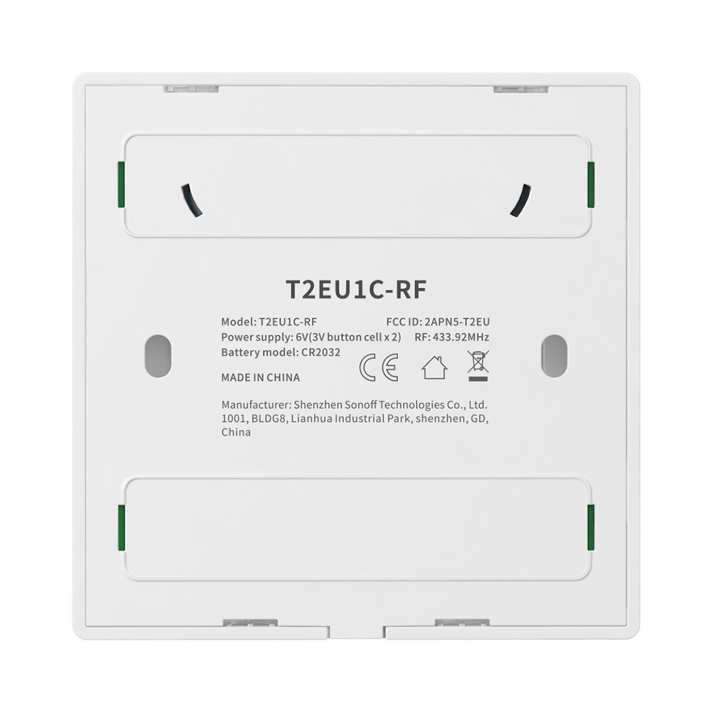 Беспроводная настенная панель SONOFF T2 EU 3C RF (тип 86) RF 433МГц, 3  группы цена | kaup24.ee