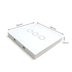 2-кнопочныйовый беспроводной RF настенный сенсорный выключатель SmartWise T1R2W (R2)(белый) цена и информация | Выключатели, розетки | kaup24.ee