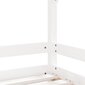 vidaXL lastevoodi raam, valge, 90 x 190 cm, männipuit hind ja info | Lastevoodid | kaup24.ee