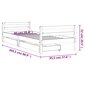 Lastevoodi raam sahtlitega vidaXL, 90 x 200 cm, pruun цена и информация | Lastevoodid | kaup24.ee