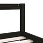 Lastevoodi raam sahtlitega vidaXL, must, 80 x 200 cm hind ja info | Lastevoodid | kaup24.ee