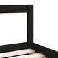 Lastevoodi raam sahtlitega vidaXL, must, 80 x 160 cm hind ja info | Lastevoodid | kaup24.ee