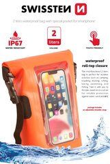Swissten Waterproof Universal Phone Case 2L цена и информация | Чехлы для телефонов | kaup24.ee