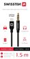 Swissten Textile Audio Adapter Lightning / 3,5 mm / 1.5m цена и информация | Kaablid ja juhtmed | kaup24.ee