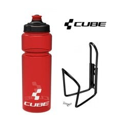 Pudel ja hoidja Cube Icon, 750ml, punane hind ja info | Cube Sport, puhkus, matkamine | kaup24.ee