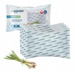 Wessper Humifill Lemongrass r 250г - вставка-поглотитель влаги 4 шт. цена и информация | Осушители воздуха, влагопоглотители | kaup24.ee