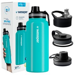 Термобутылка Wessper ActiveMax Steeline, 1 л, серебро цена и информация | Бутылки для воды | kaup24.ee
