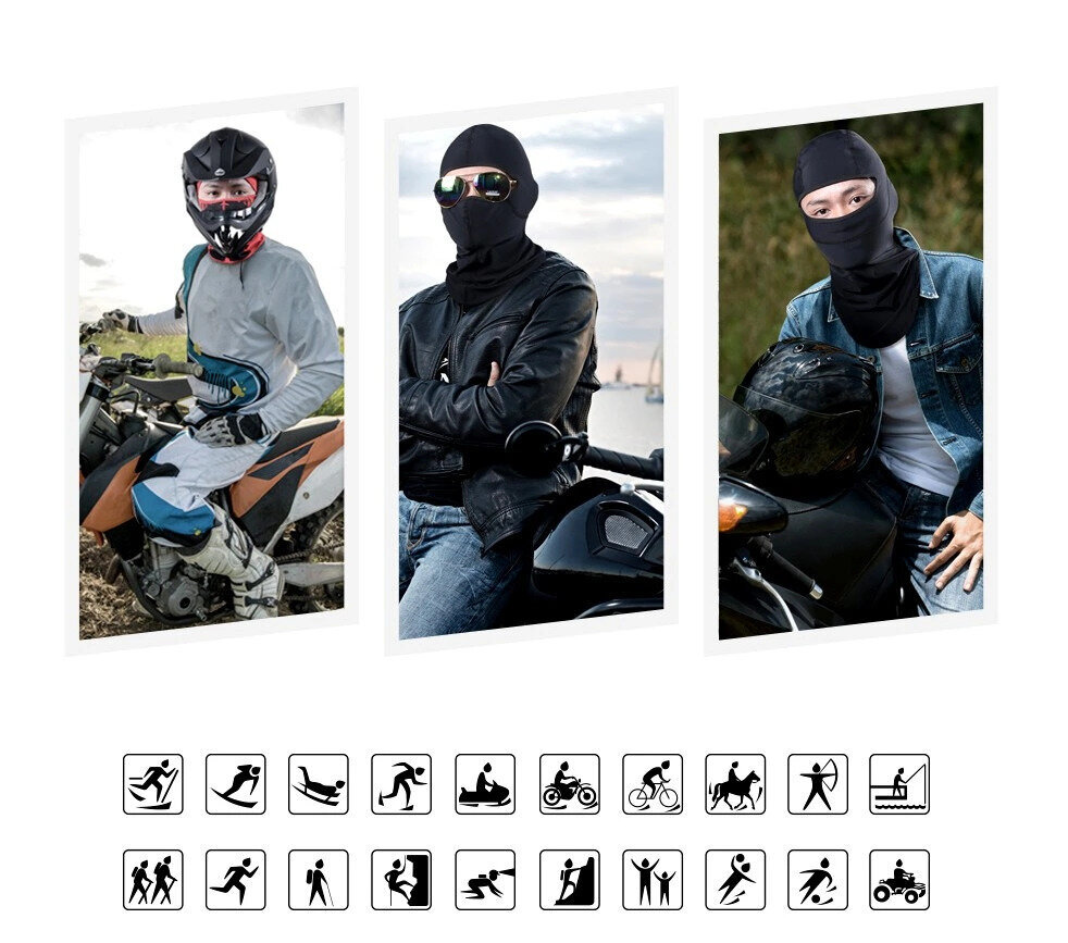 Balaclava R80, must hind ja info | Meeste sallid, mütsid ja kindad | kaup24.ee