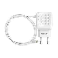 Charger Foneng EU25 USB-A 2-Port Charger 2.4A (white) цена и информация | Зарядные устройства для телефонов | kaup24.ee