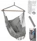 Brazilian swing swing armchair boho gray XXL hind ja info | Võrkkiiged | kaup24.ee