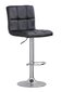 Kappa bar stool, black, dim: 42X36.5/43X93.5X116, chrome base цена и информация | Söögitoolid, baaritoolid | kaup24.ee