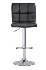 Kappa bar stool, black, dim: 42X36.5/43X93.5X116, chrome base hind ja info | Söögitoolid, baaritoolid | kaup24.ee