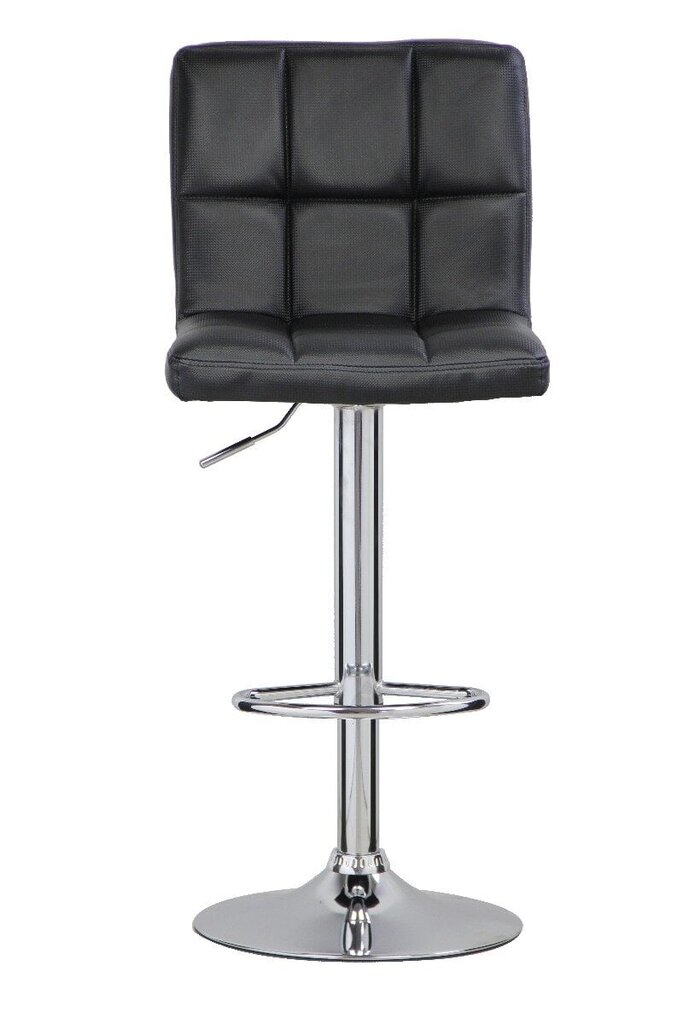 Kappa bar stool, black, dim: 42X36.5/43X93.5X116, chrome base цена и информация | Söögitoolid, baaritoolid | kaup24.ee