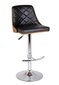Gemini bar stool, dimensions 48X51X91/112CM, base chrome, black hind ja info | Söögitoolid, baaritoolid | kaup24.ee