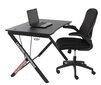 Gaming Desk, 115x74x76, Black цена и информация | Arvutilauad, kirjutuslauad | kaup24.ee